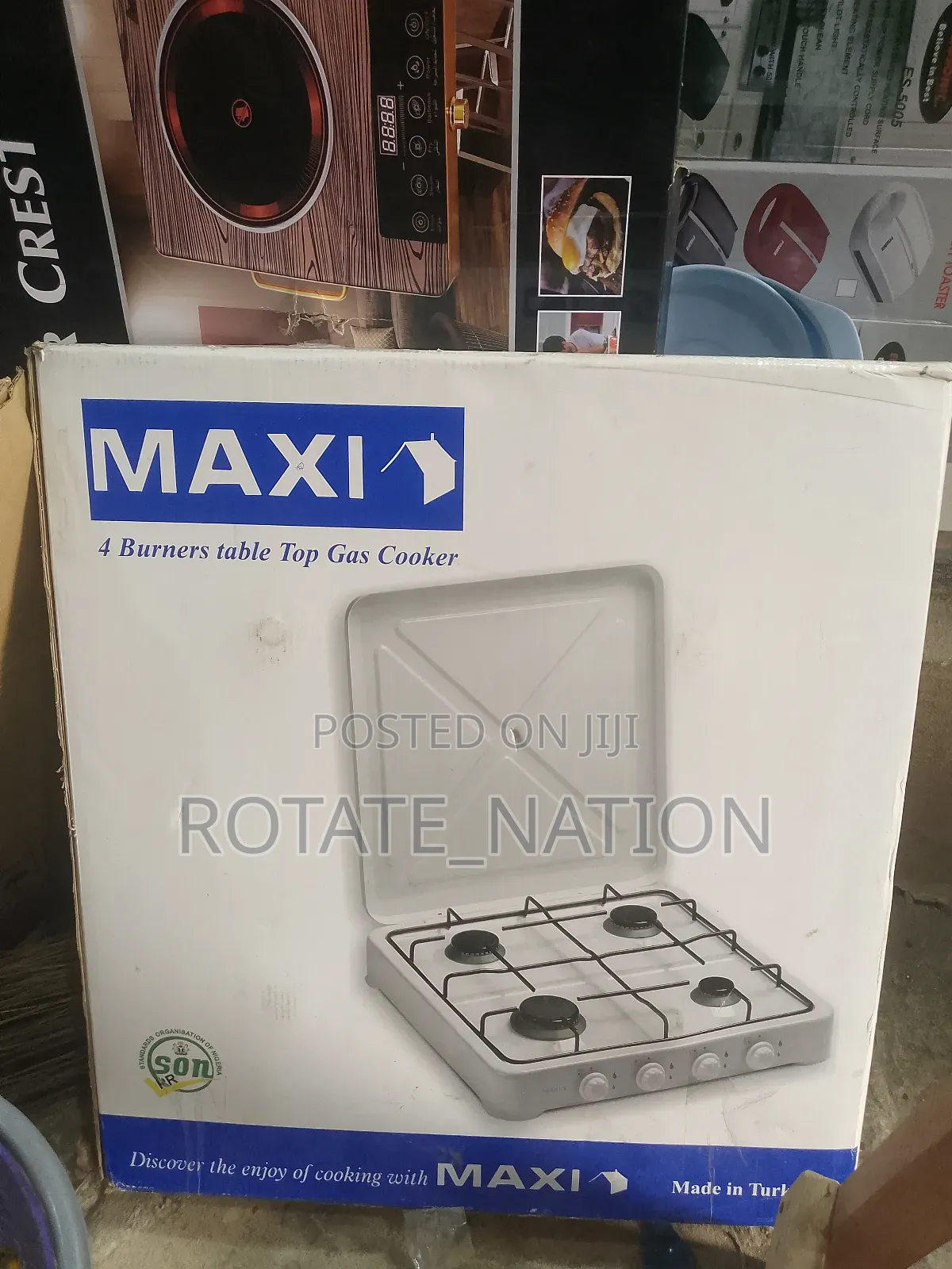 Maxi 4 Burners Table Top Gas Cooker