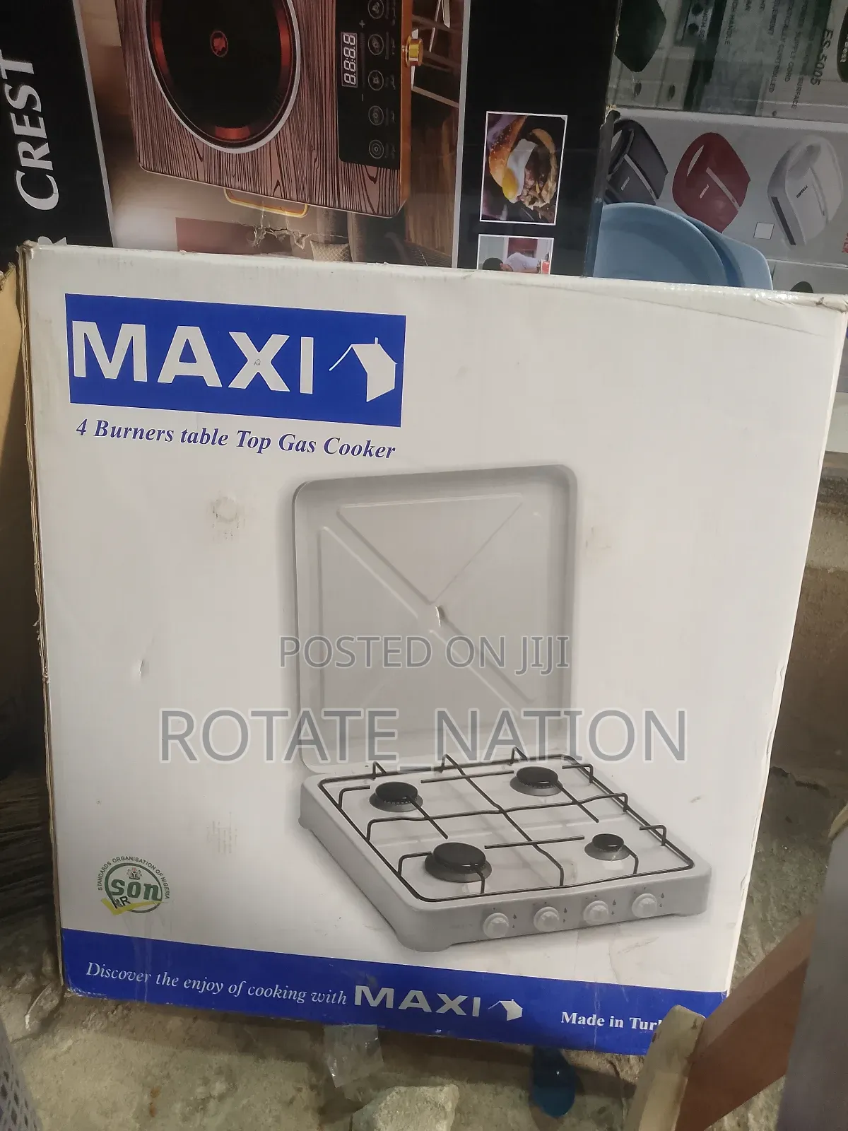 Maxi 4 Burners Table Top Gas Cooker