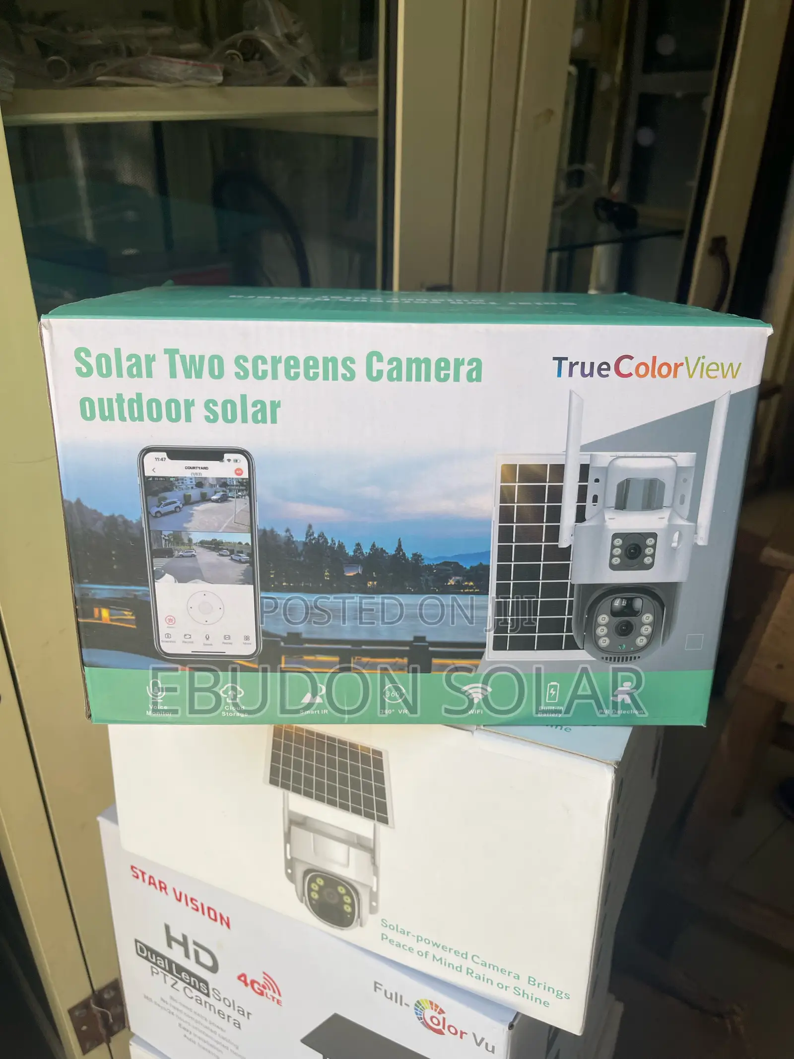 Solar Camera Dual Lens