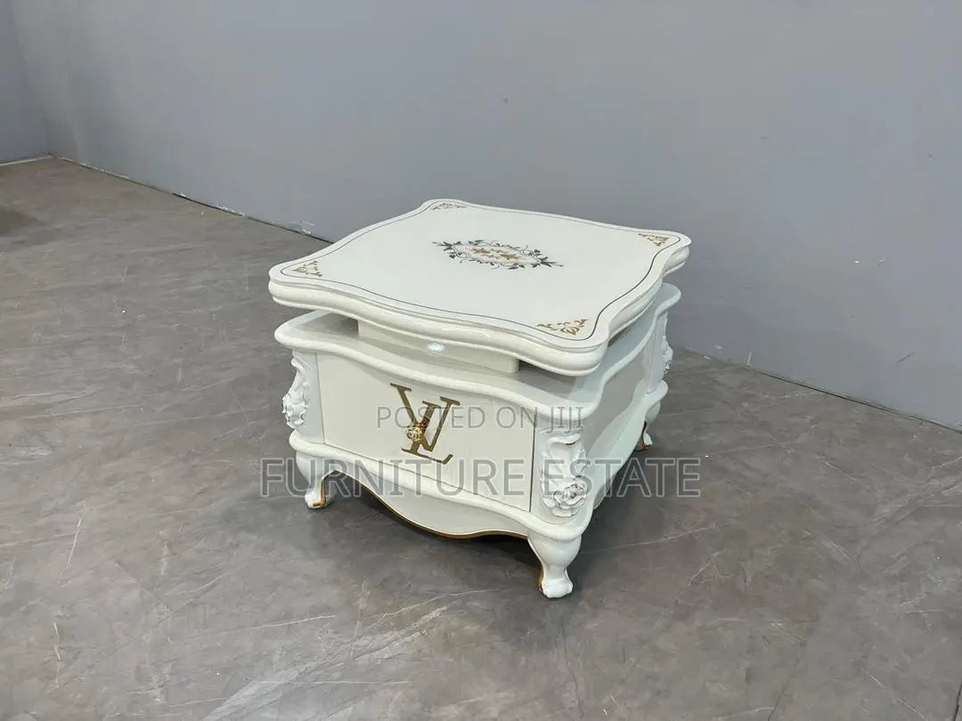 Mini Center Table With Royal Design and Drawer