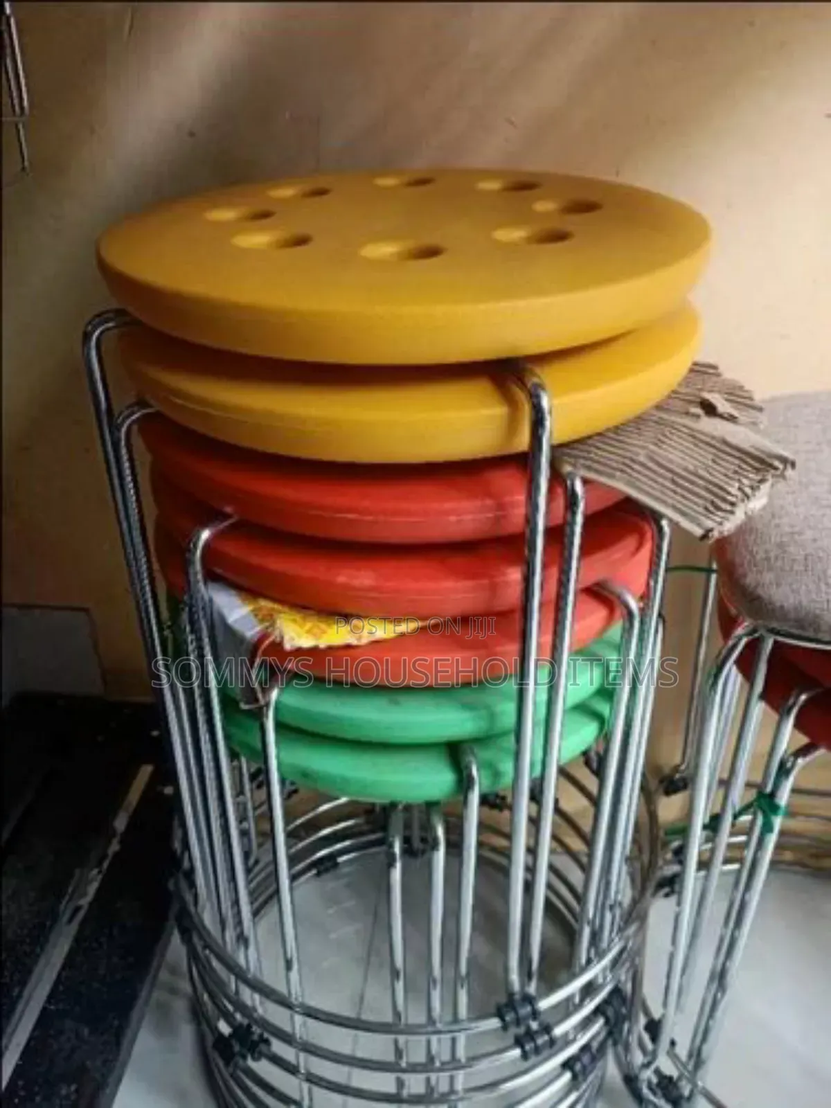 Iron Plastic Stool / Bar Stool