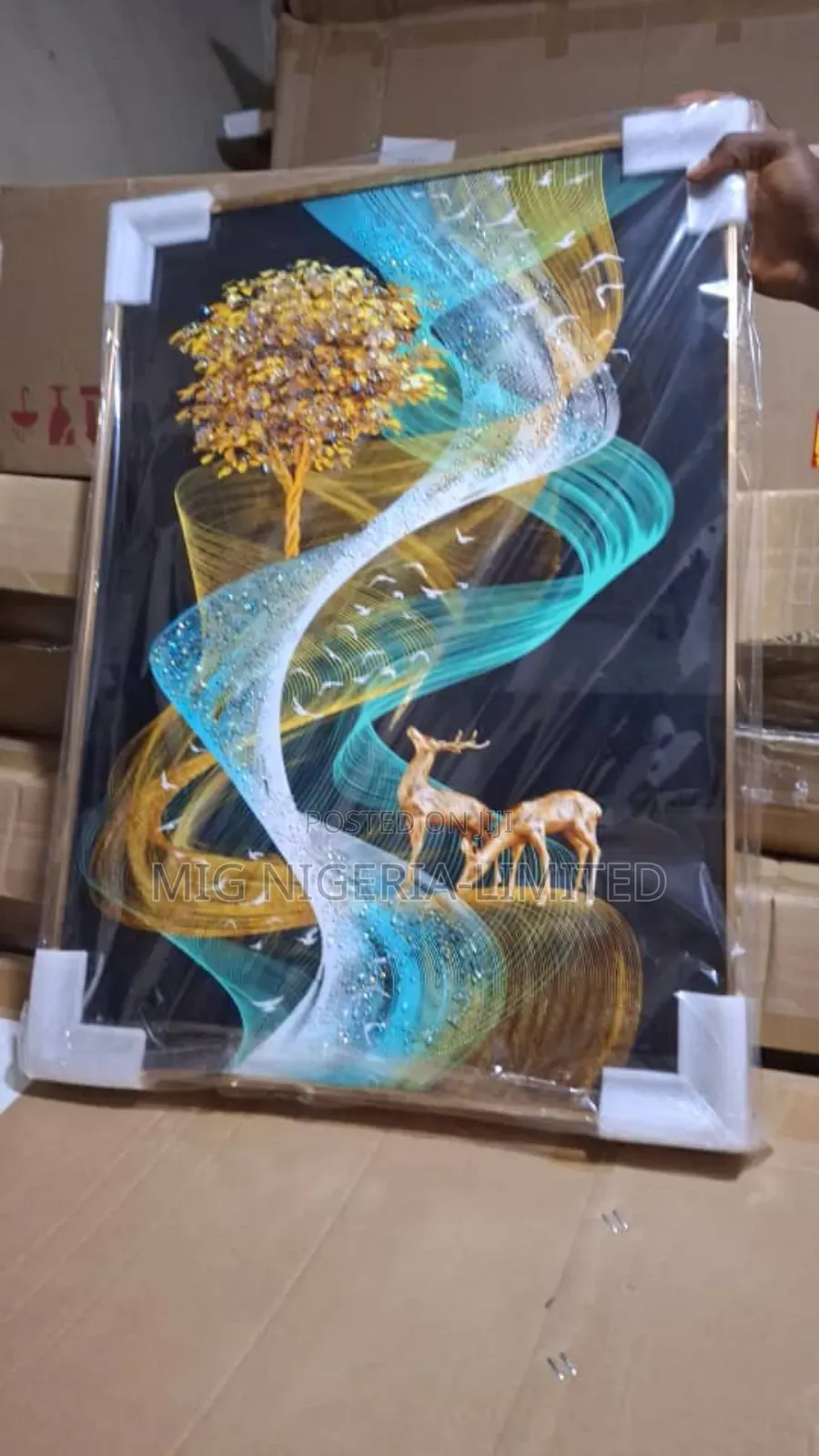 Wall Frame Deco Crystal Design Horses Frame 50cmx70cm