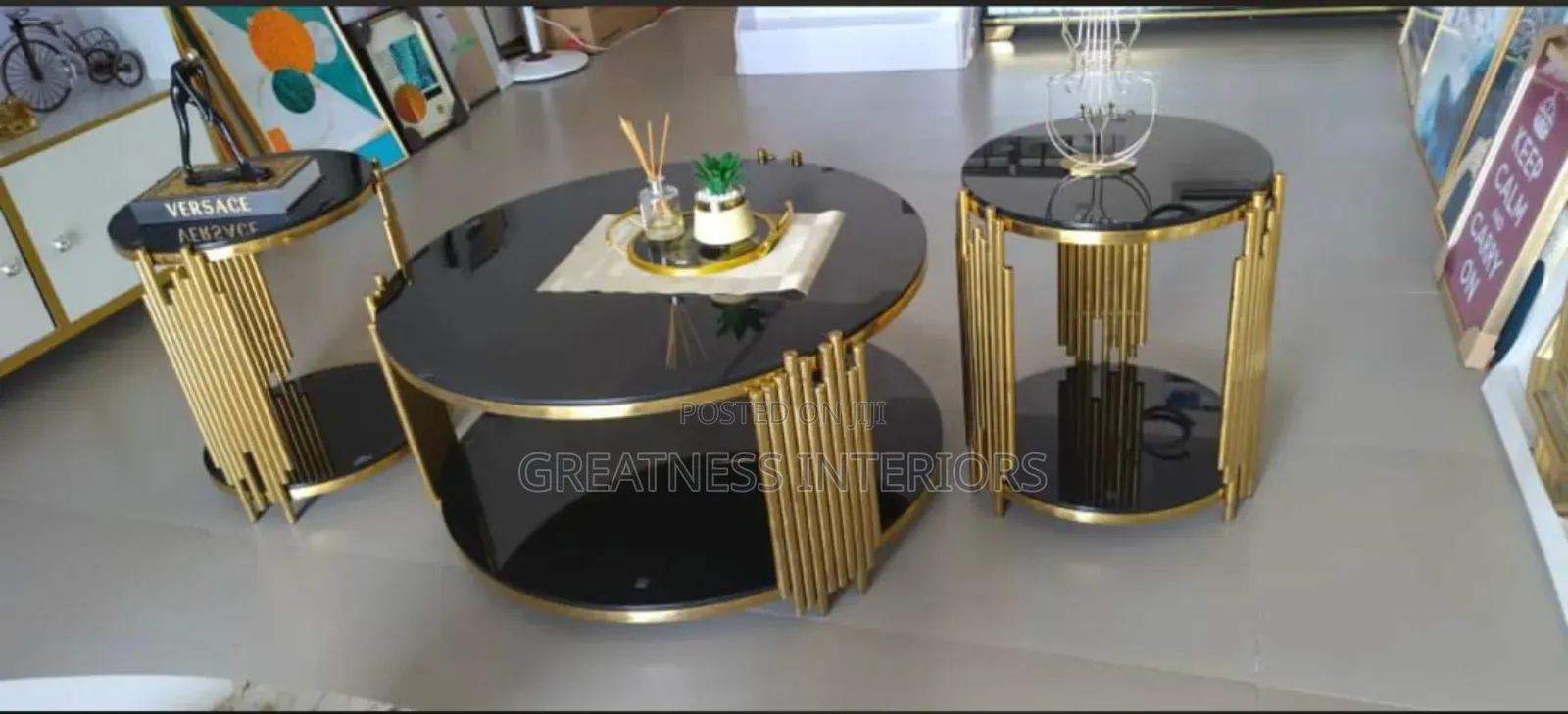 Fancy Imported Center Table With Side Stool