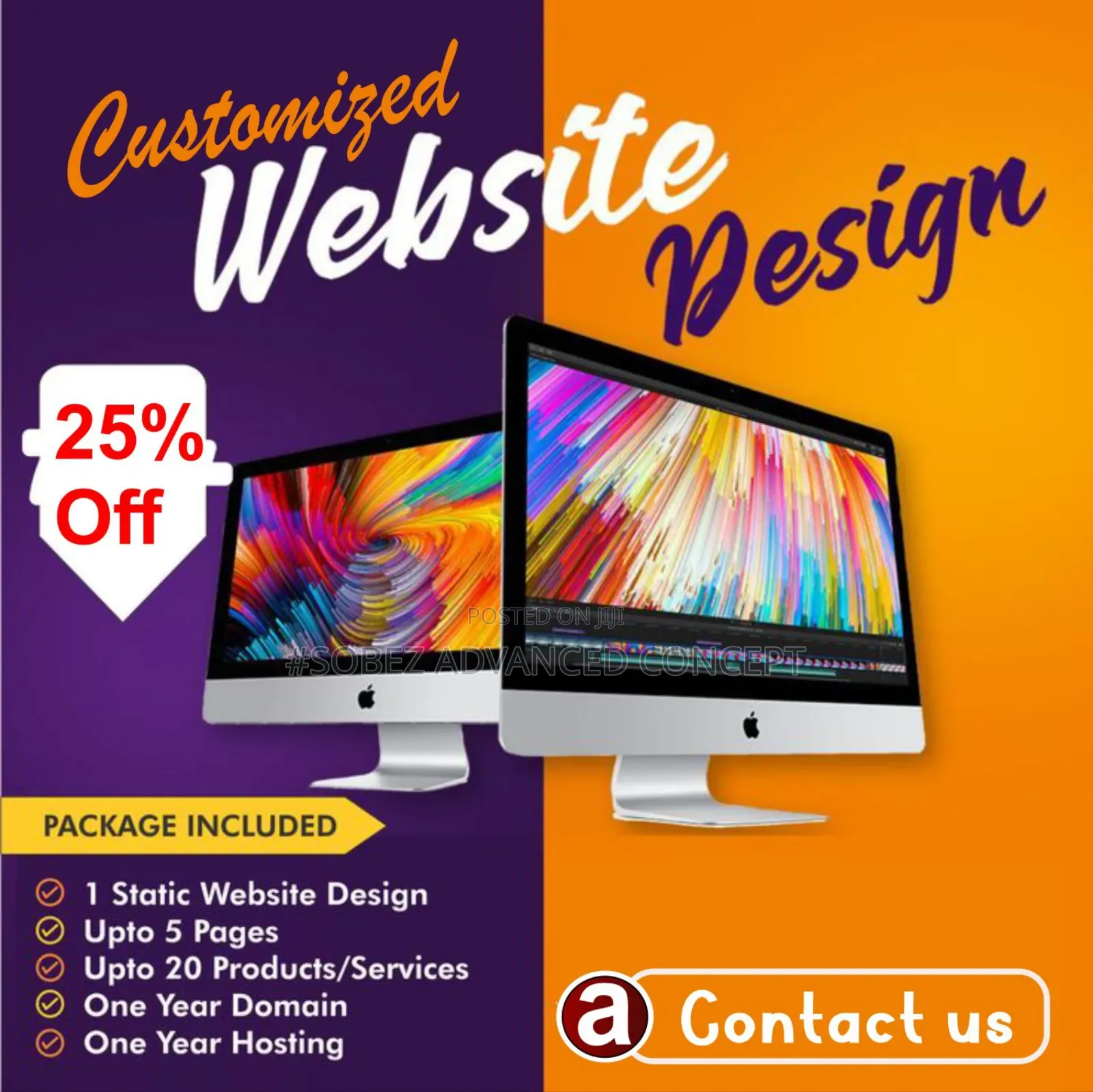 Customised Website Design With Payment Platform