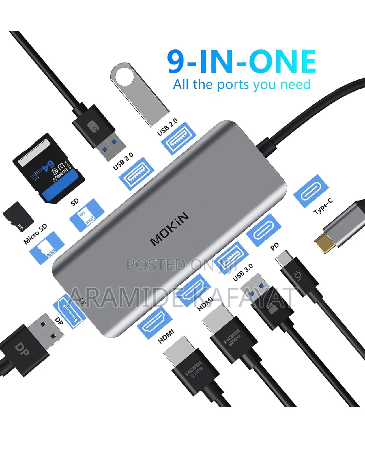 Mokin Docking Station Usb C 9in1