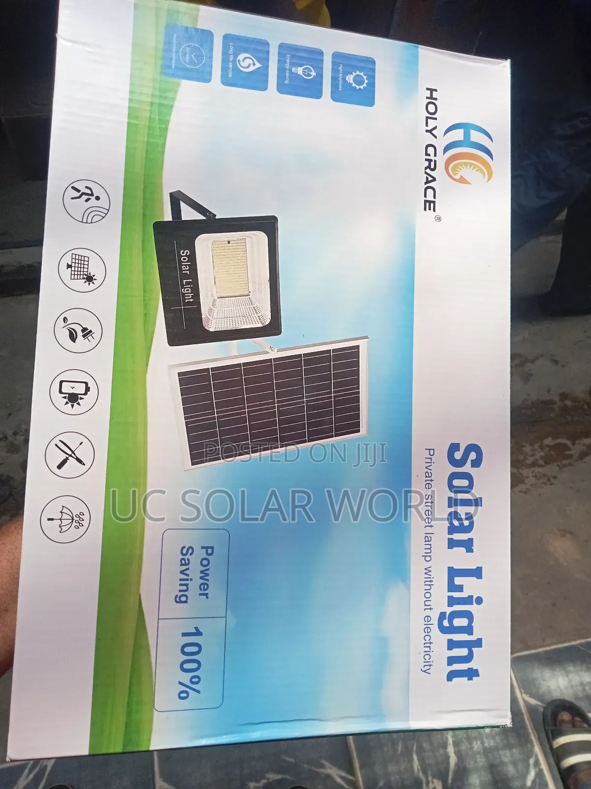 Holy Grace Solar Flood Light