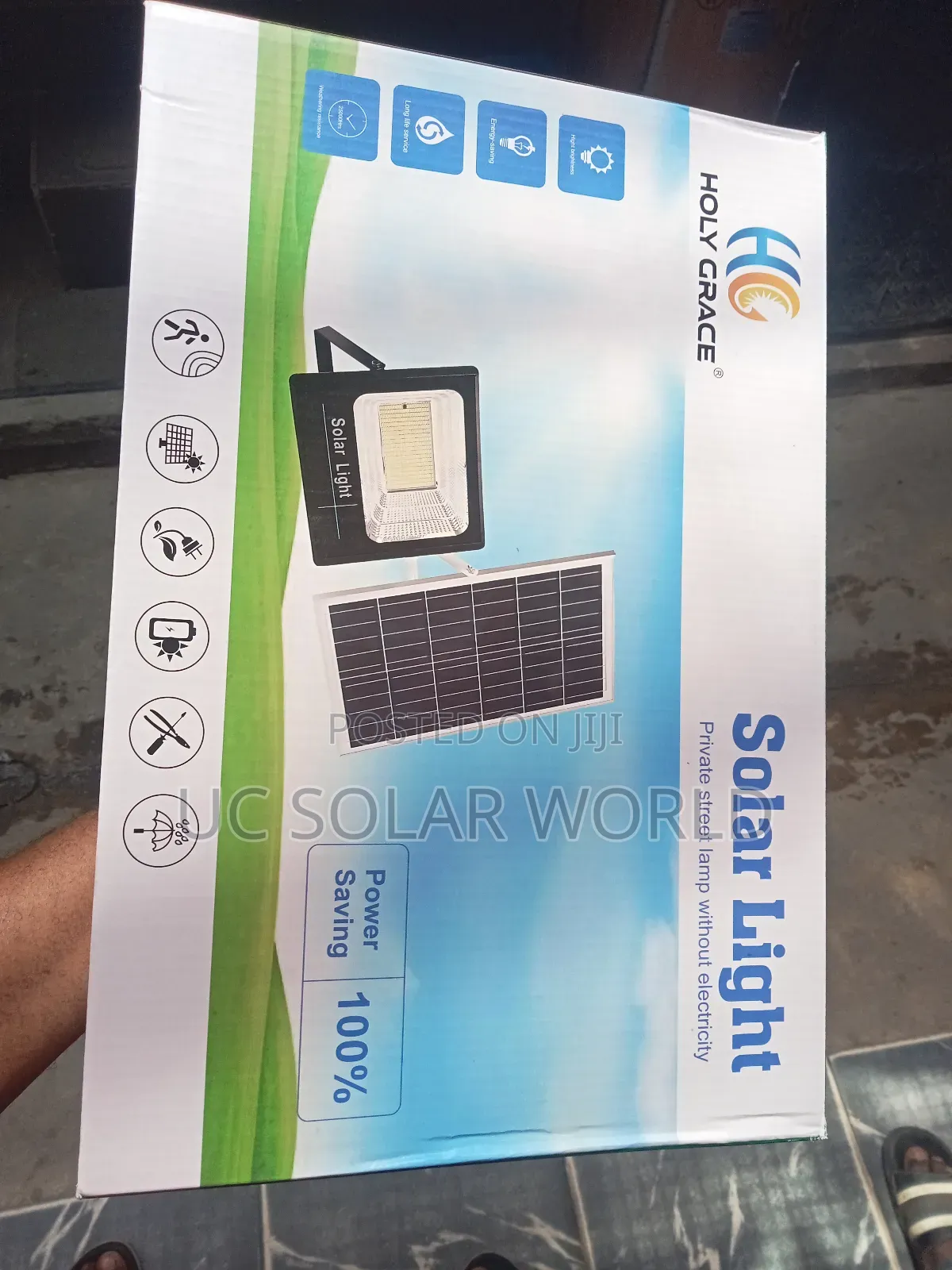 Holy Grace Solar Flood Light