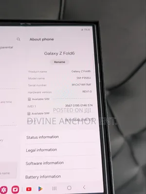 Samsung Galaxy Z Fold6 256 GB Silver