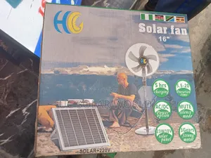 Holy Grace 16" Inches Solar Standing Fan.