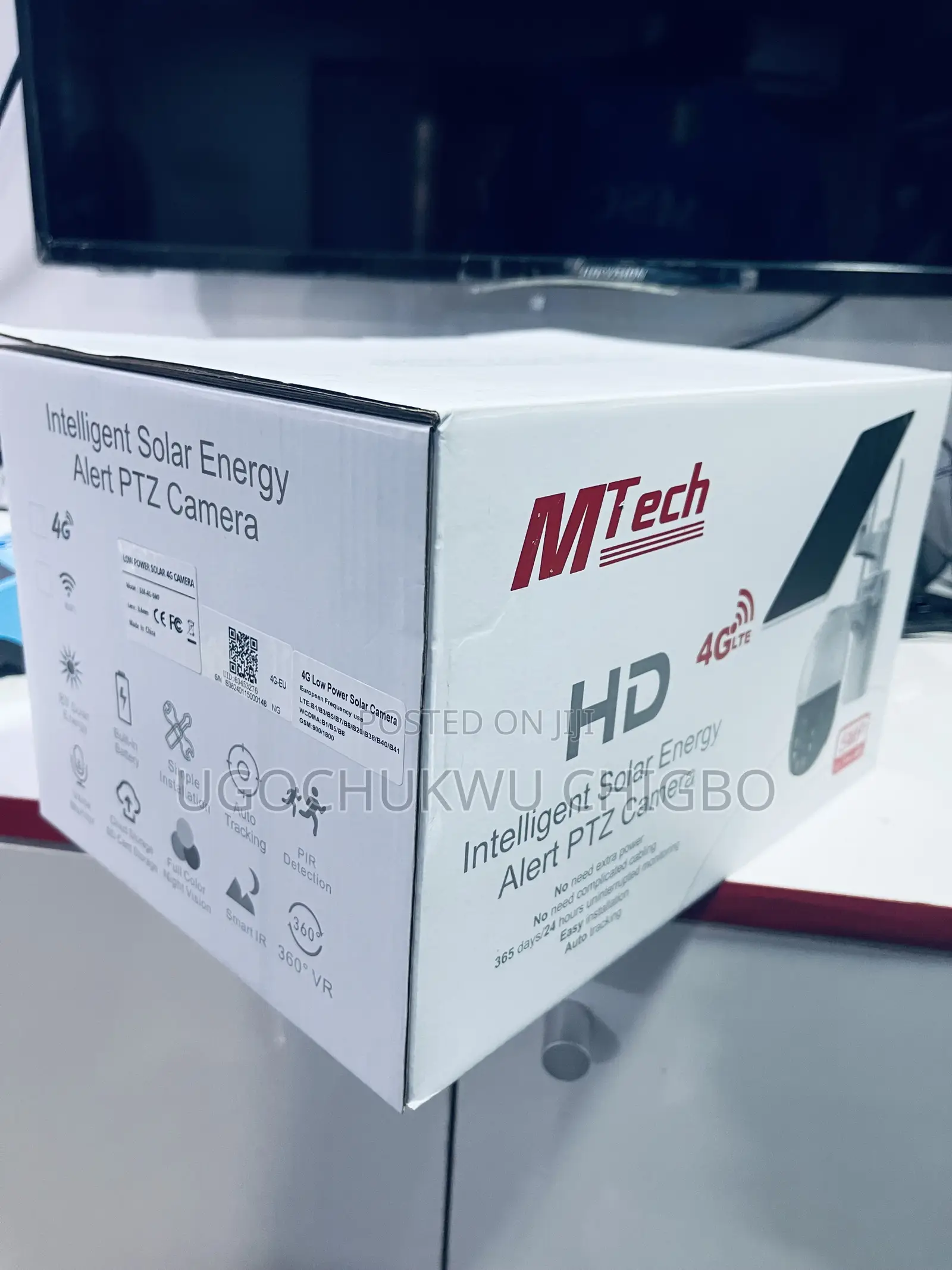 Solar PTZ 4g V380 Camera