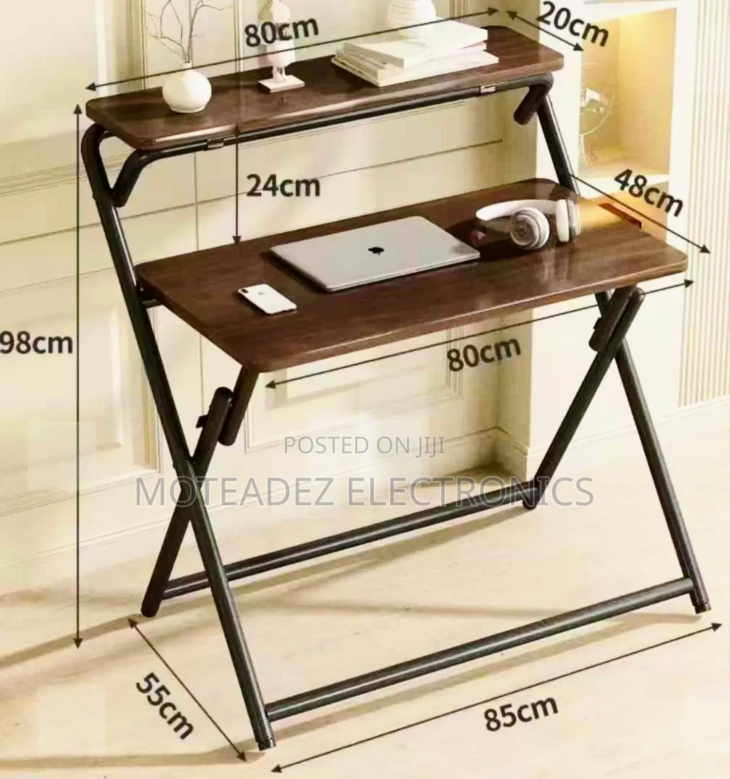 2 Layers Multipurpose Foldable Reading, Laptop, Corner Table