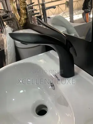Black Hot and Cold Basin Mixer Tap