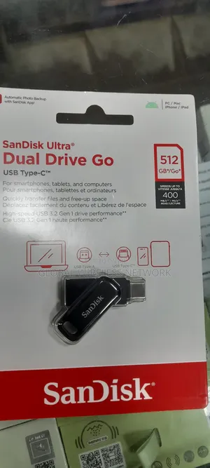 Photo - Sandisk 512gb Ultra Dual Drive Go Usb Type a C Flash Drive