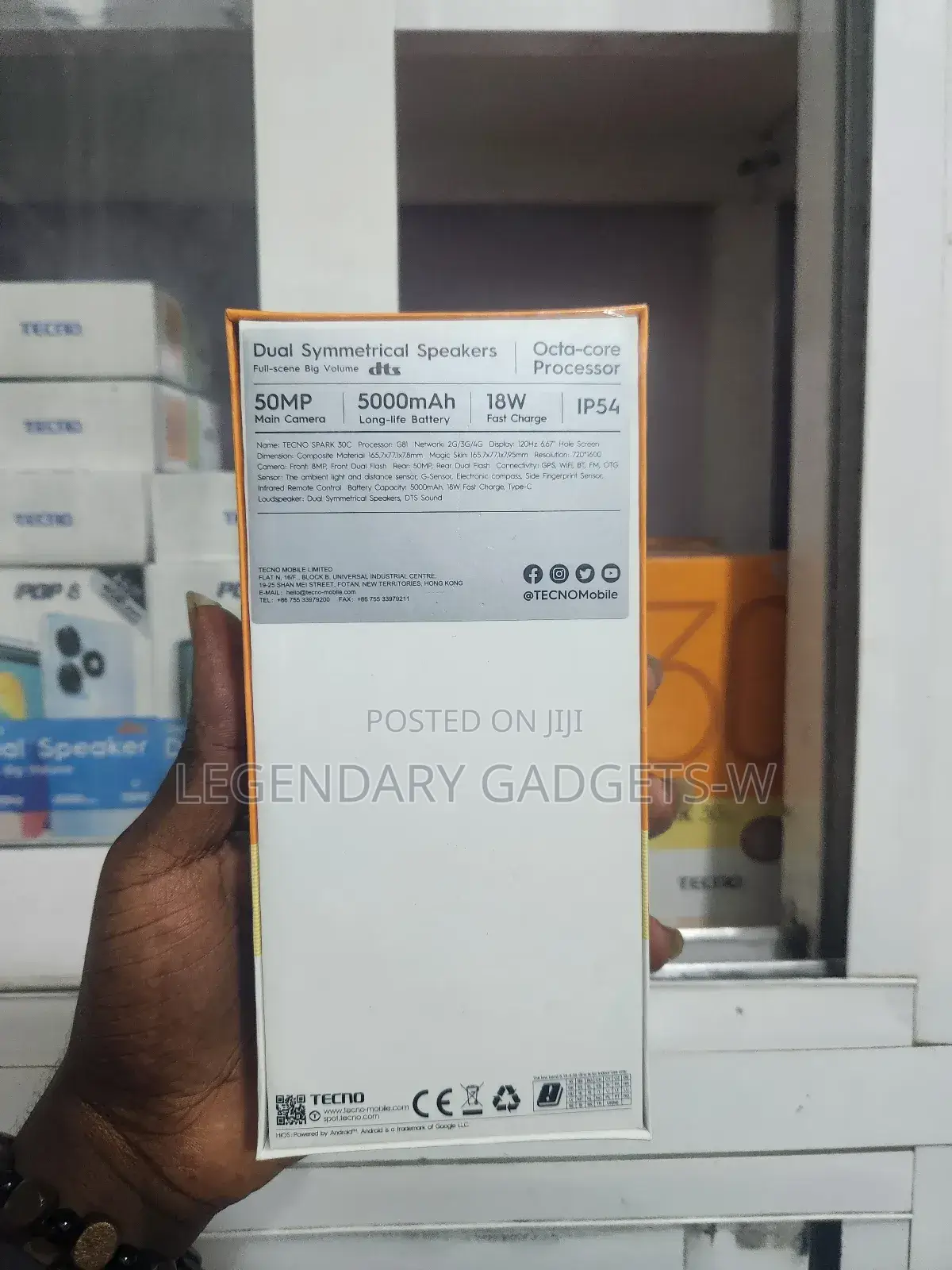 New Tecno Spark 30C 128 GB Black