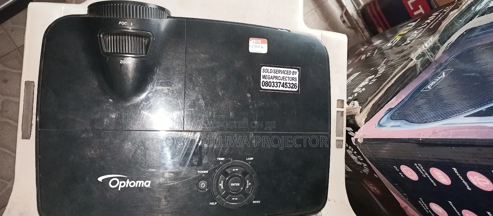 Black Optoma Projector