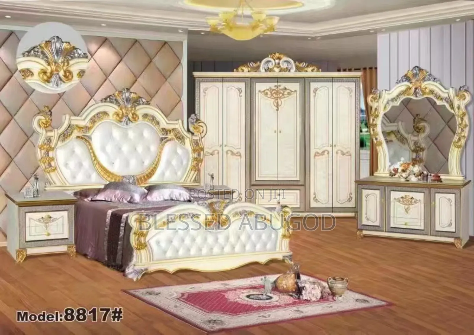 Executive Royal Mattress With Wardrobe and Console Mirror