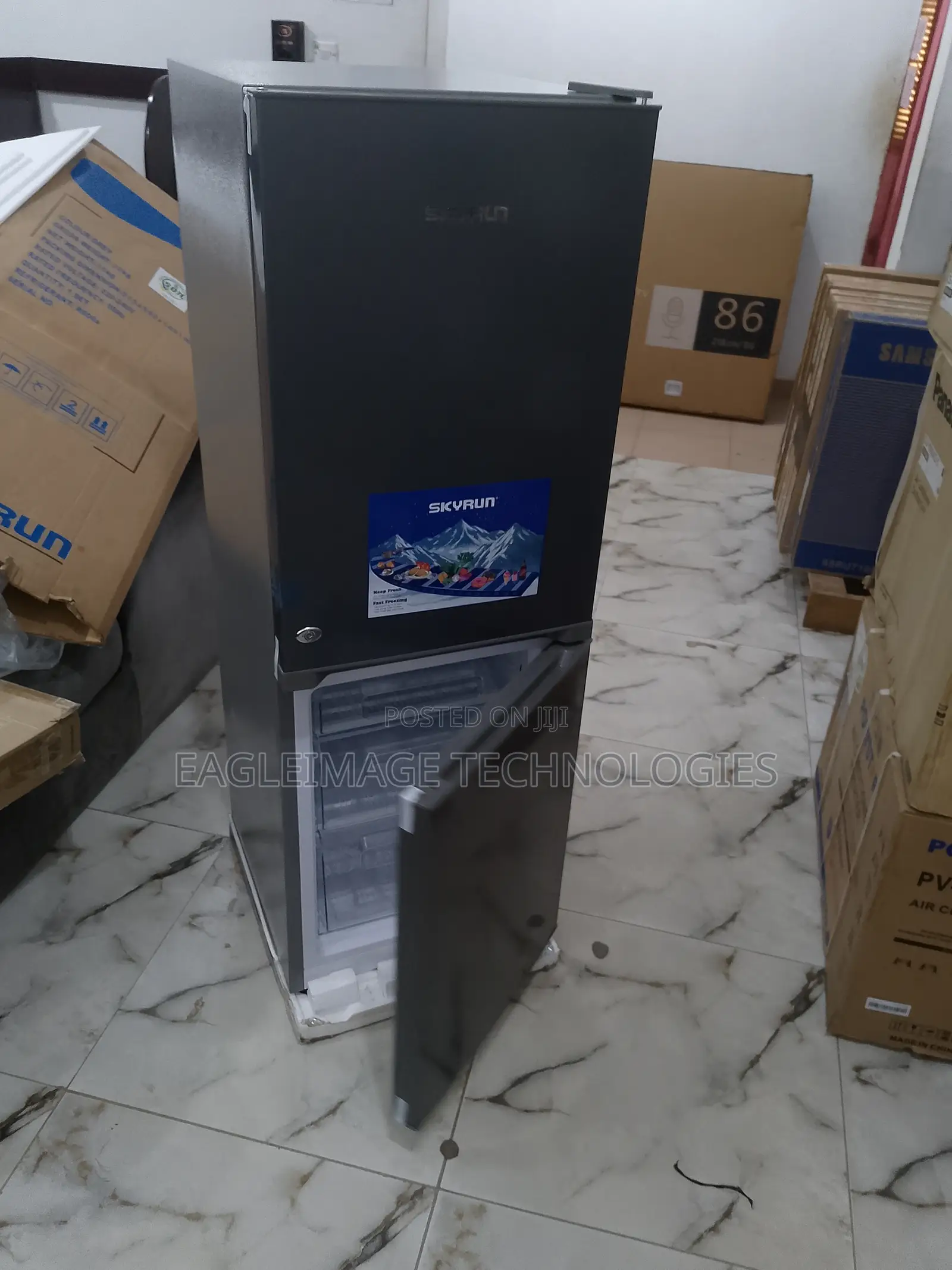 Skyrun Artic Clear Double Door Refrigerator BCD-