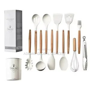 12pcs Silicone Kitchenware Non-Stick Cookware Utensils