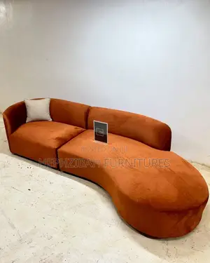 Orange Curve Corner Sofa