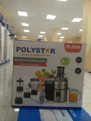 Polystar 75mm Food Processor With Unbreakable Jar