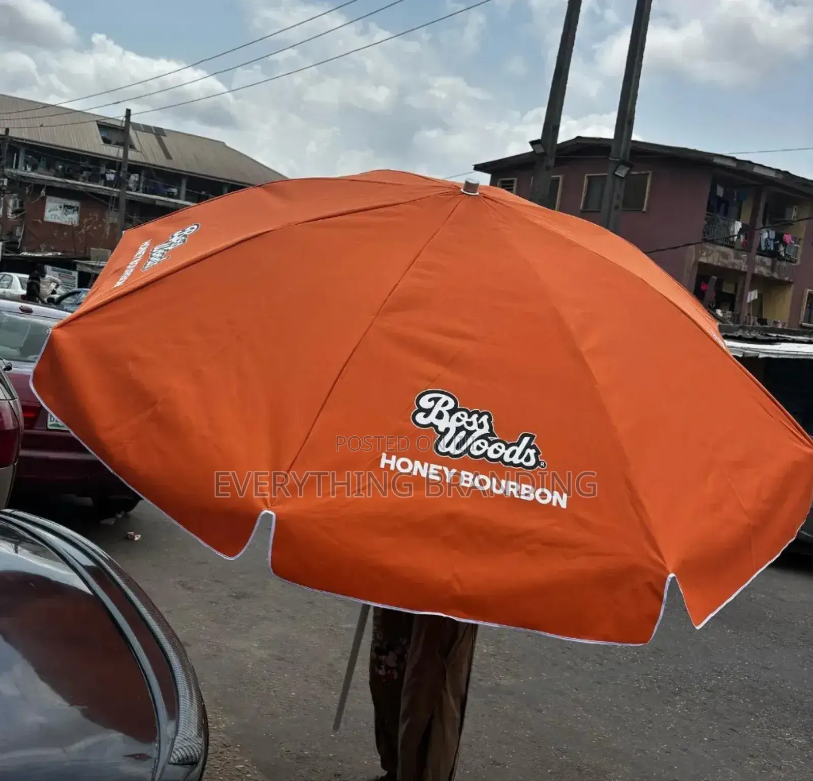 Shop Outdoor Umbrella Branding Print for Customer Shade