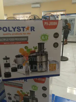 Polystar Precision Food Processor for Perfect Blend Pv-J808h