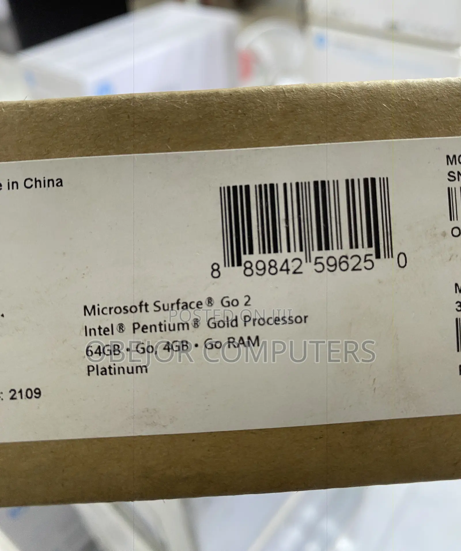 New Microsoft Surface Go 2 64 GB Gray