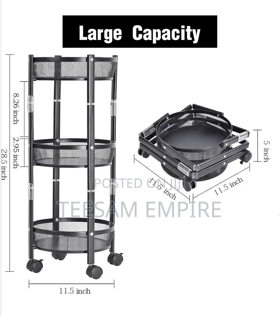 Kitchen Foldable Storage Rack