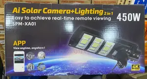 V380 4g 5mp 450watts Solar Cameras With Street Lighting
