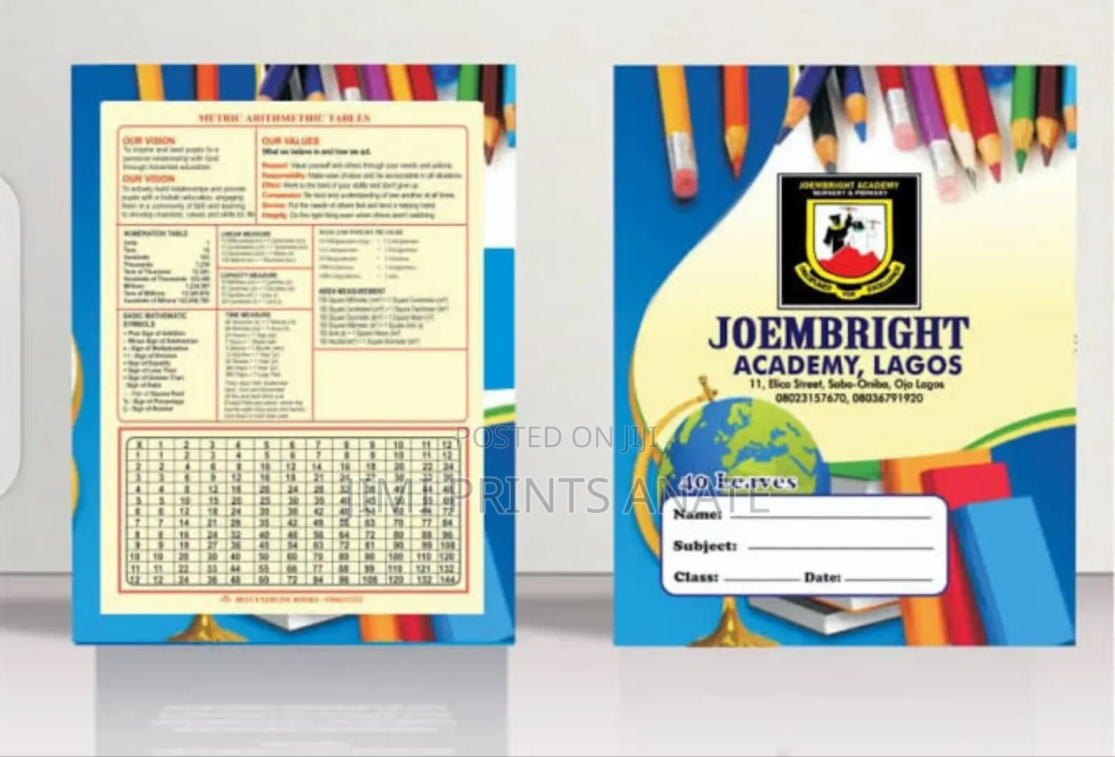 School Big Note and Program