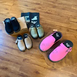 Photo - Luxury Dr Martens Zebzag Suede Slingback Platform Mules
