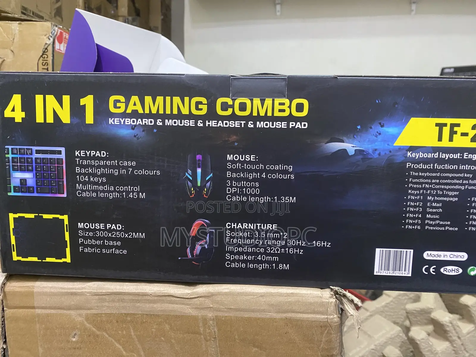 4 in 1 Gaming Combo Keyboard Mouse, and Headset