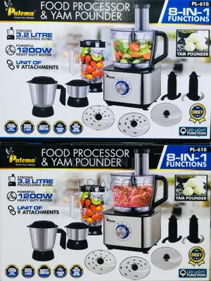 Paloma 8in1 Food Processor and Yam Pounder 1200wtts