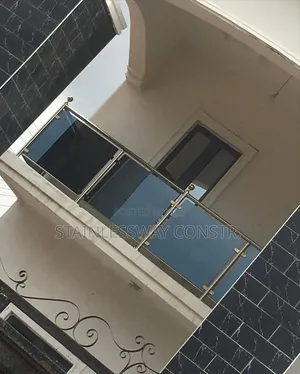 Dark Grey Glass Stainless Railing Crest