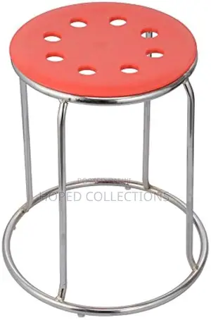 Plastic Top Bar Stool With Stainless Steel