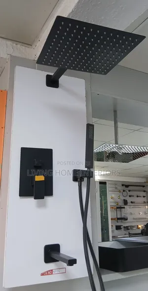 5way Matte Black Conduct Shower