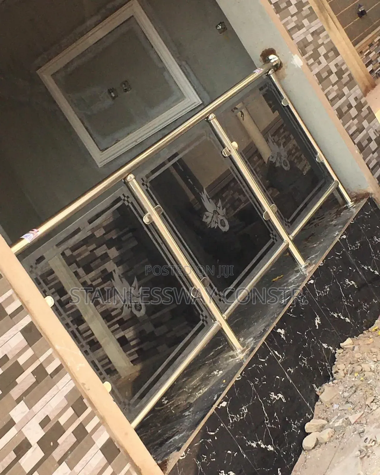 Stainless Dark Grey Glass Railing Sparkspot