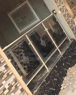 Stainless Dark Grey Glass Railing Sparkspot in Durumi - Building ...