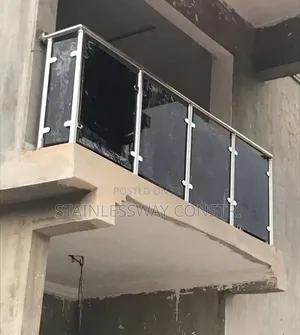 Dark Grey Glass Balcony Railing Adfluxx