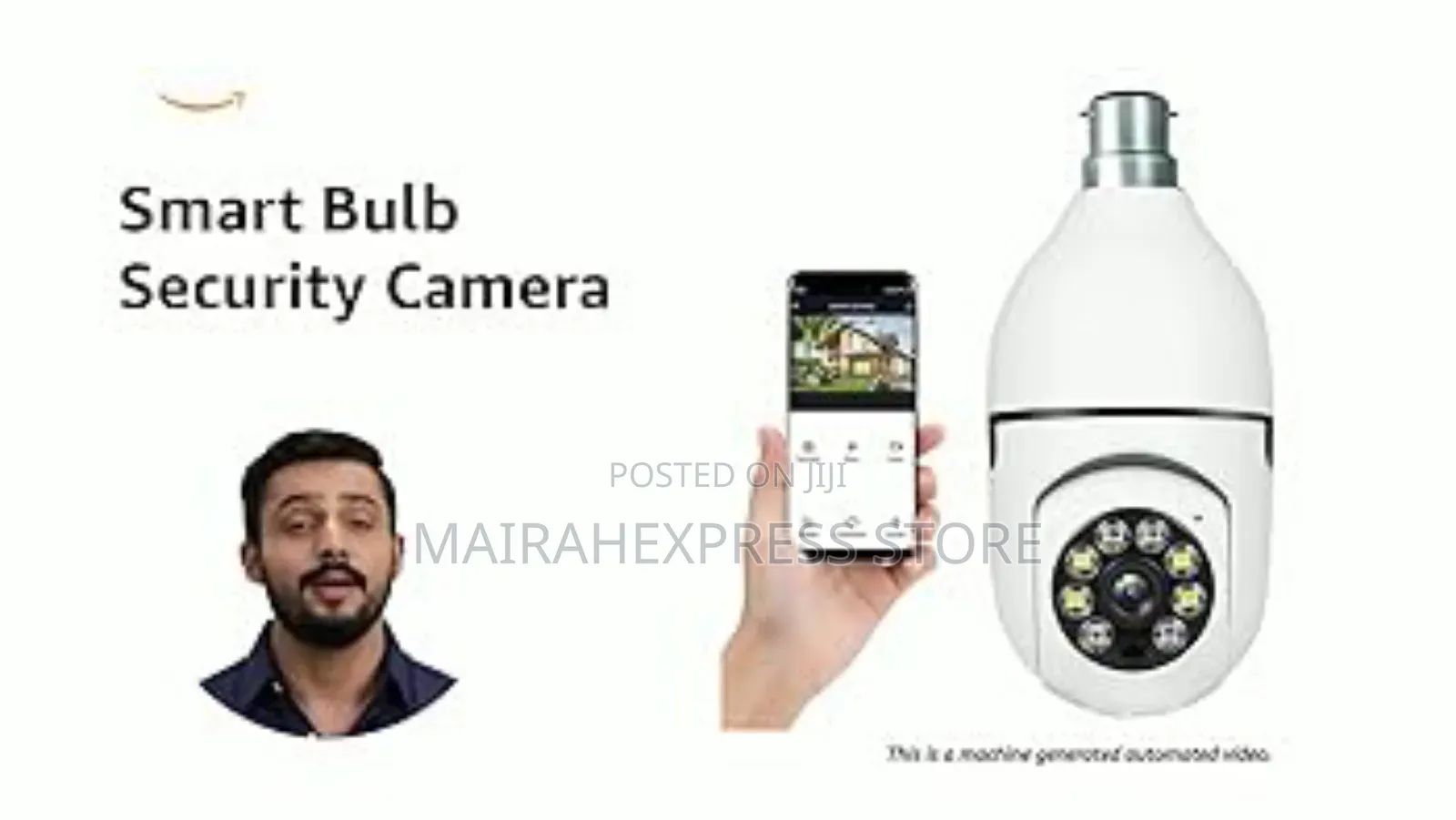 360 Panoramic Mini Ir CCTV 1080p Video Security Light Camera