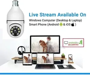 360 Panoramic Mini Ir CCTV 1080p Video Security Light Camera