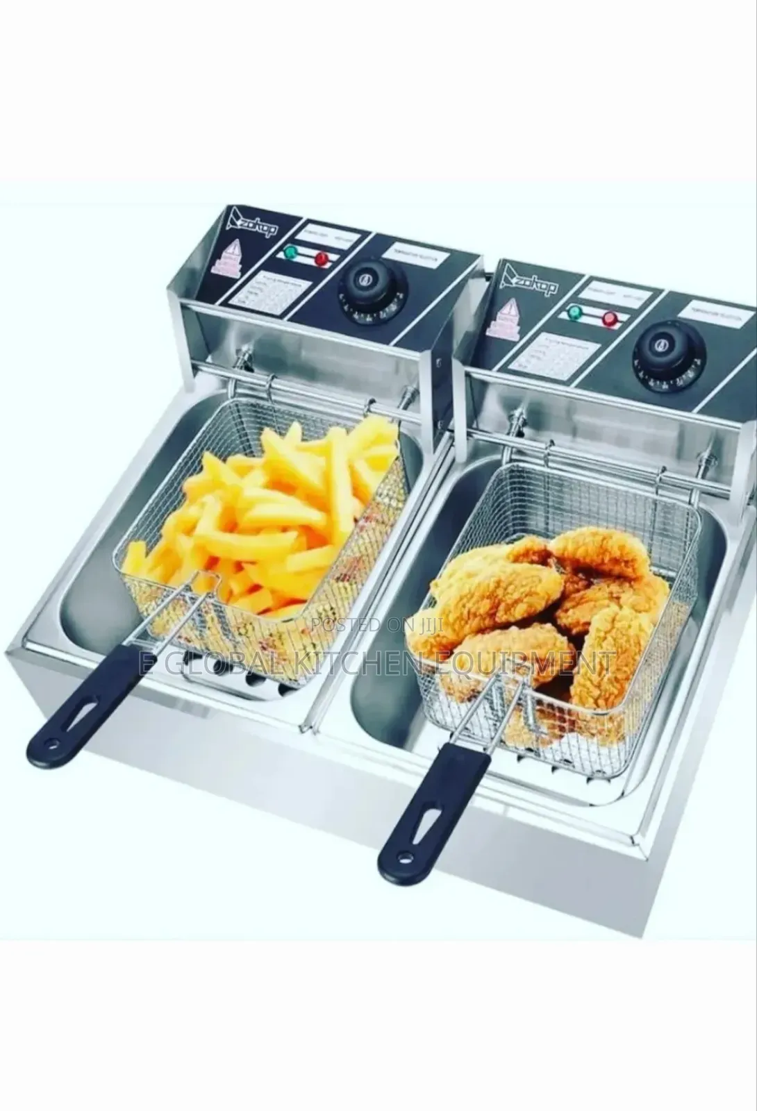 Two Burners, Two Baskets Fryer