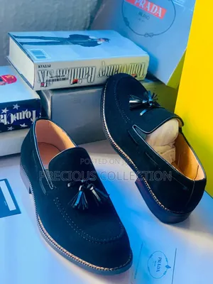 Men's Prada Suede Cooperate Pull on Shoe