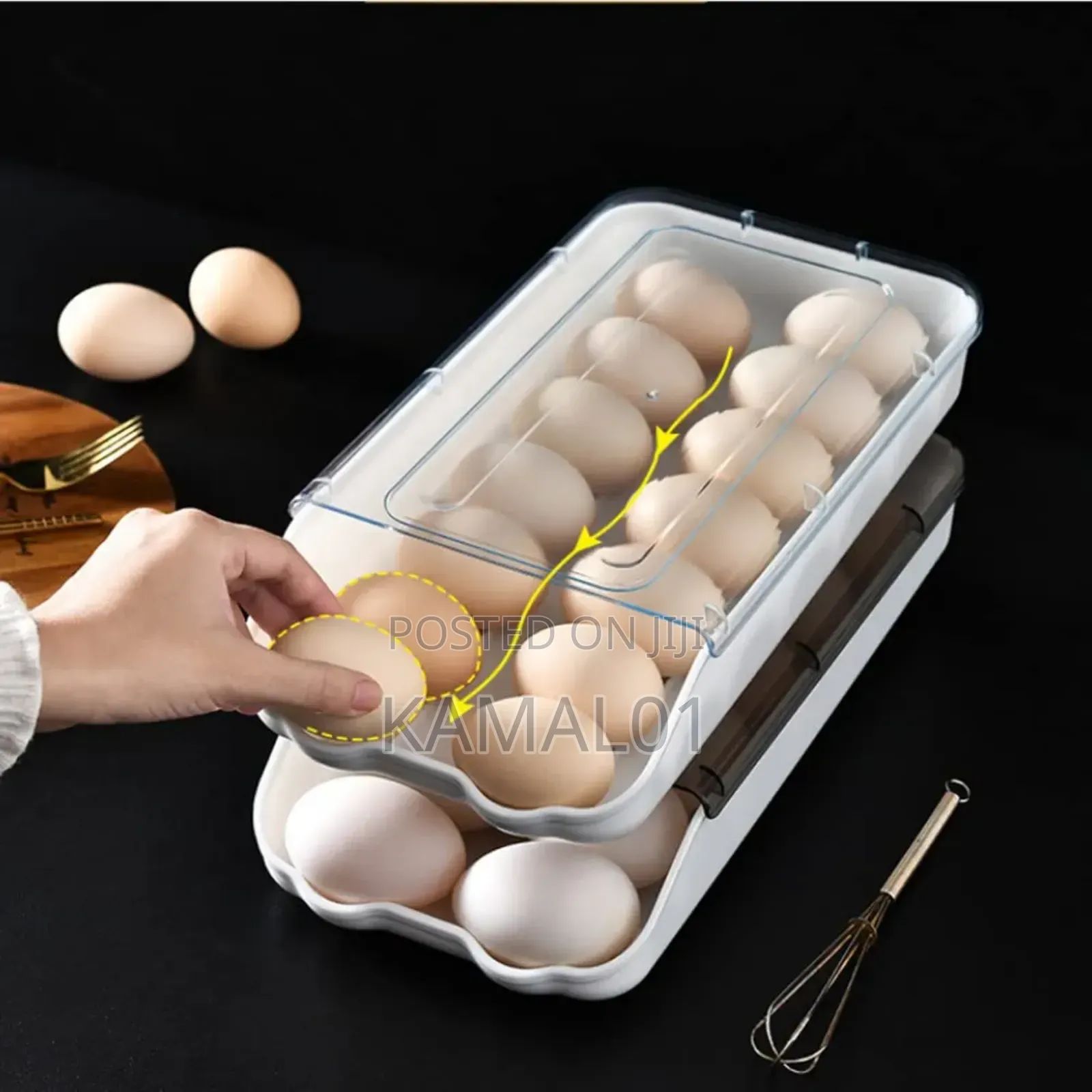 Kitchen Plastic Egg Rack, Egg Storage For Refrigerator