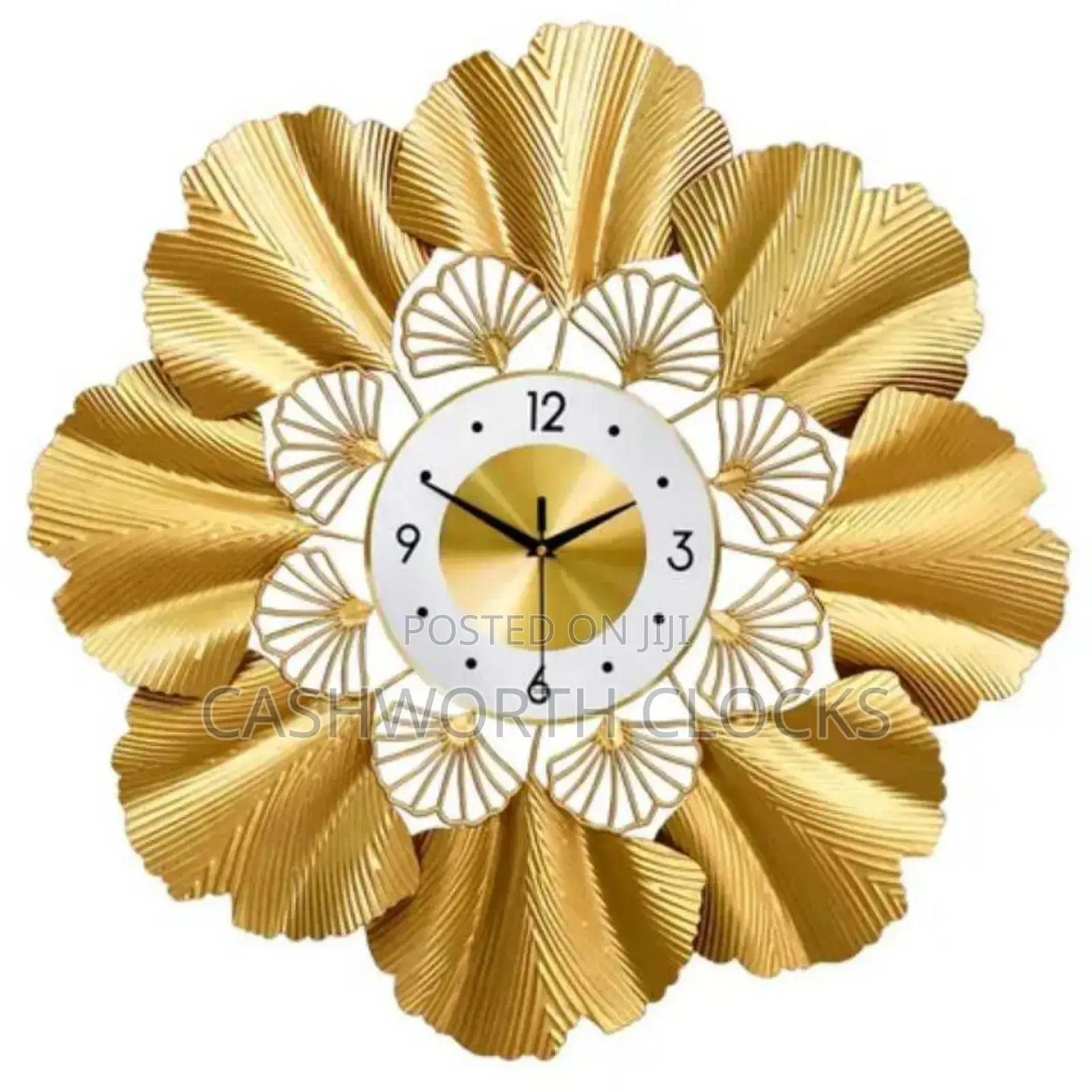 60cm Gold Plated Iron Luxury Wall Clock