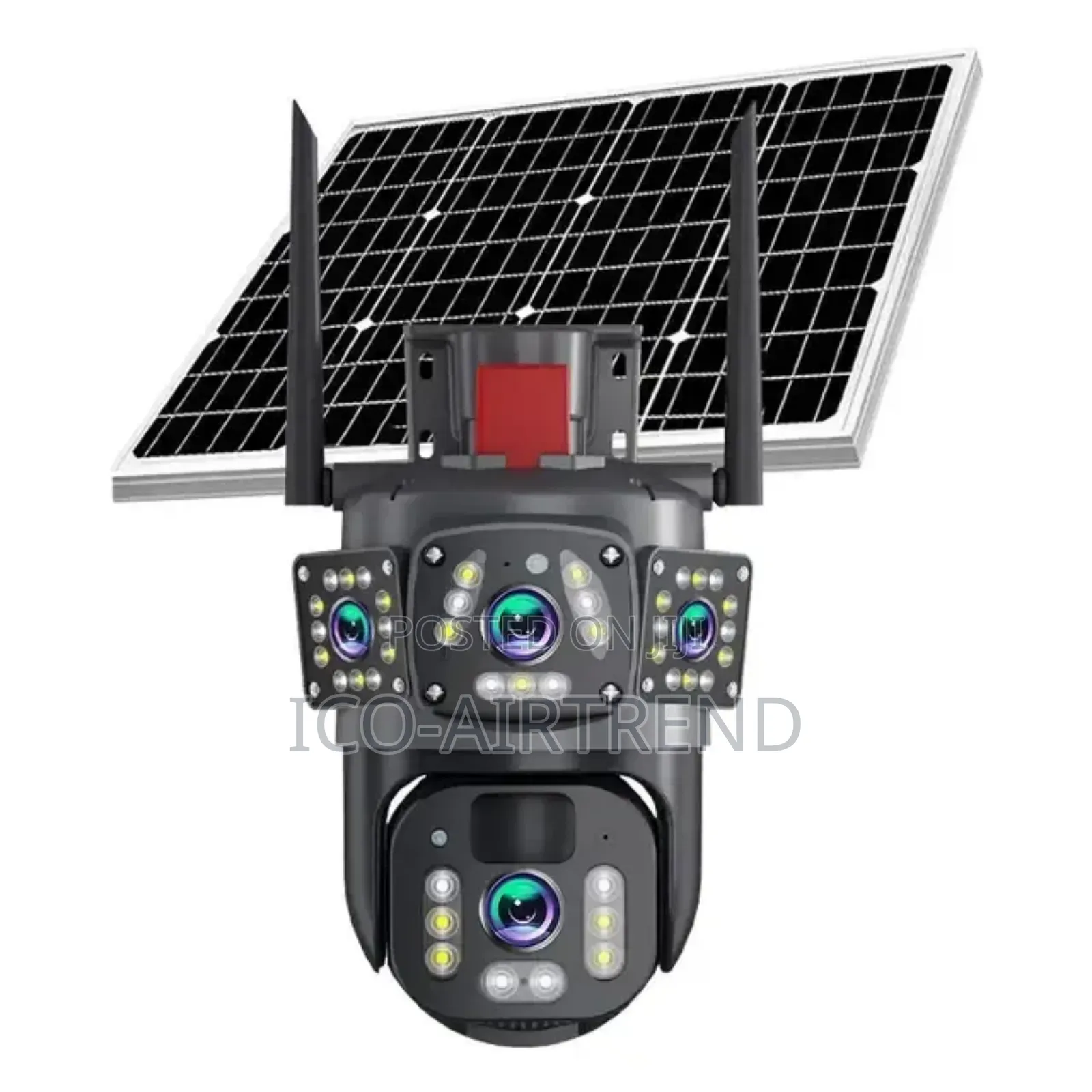 V380 Tri(3) Lens Solar 4g PTZ Camera