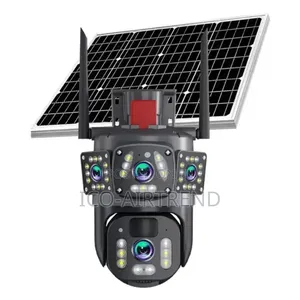V380 Tri(3) Lens Solar 4g PTZ Camera