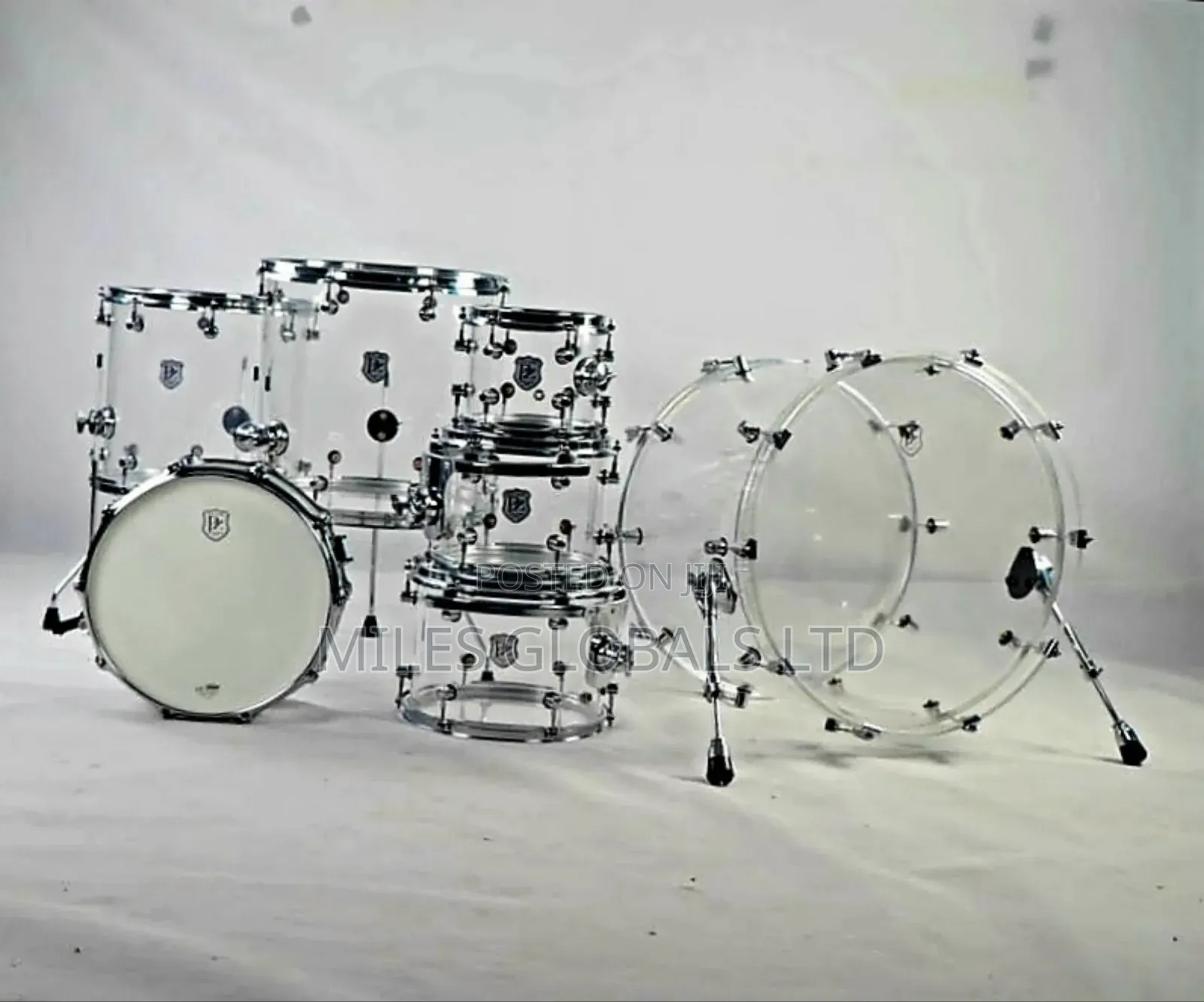SJC Professional Transparent 7set Drum