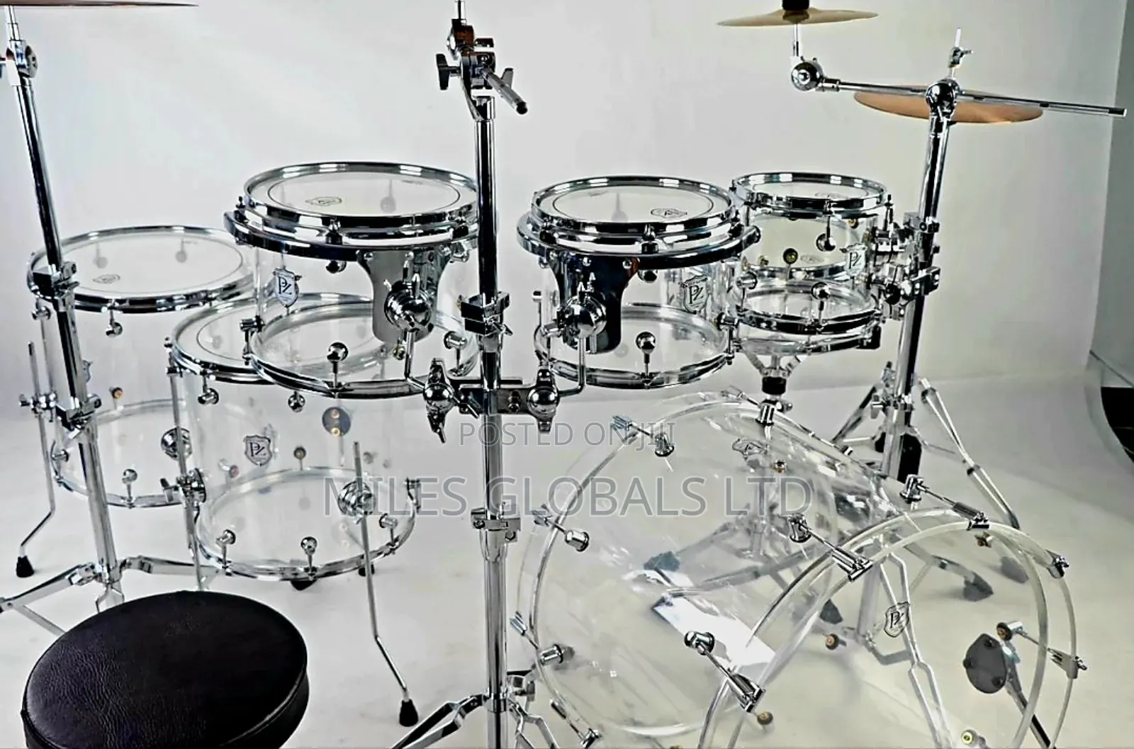 SJC Professional Transparent 7set Drum