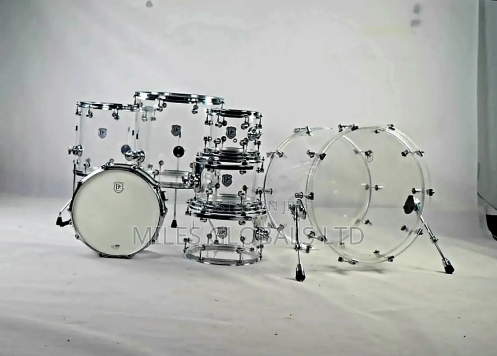 SJC Professional Transparent 7set Drum